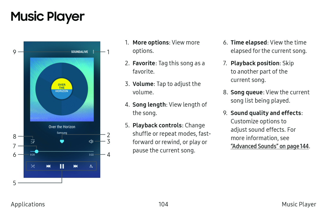 Music Player Galaxy S6 Active AT&T