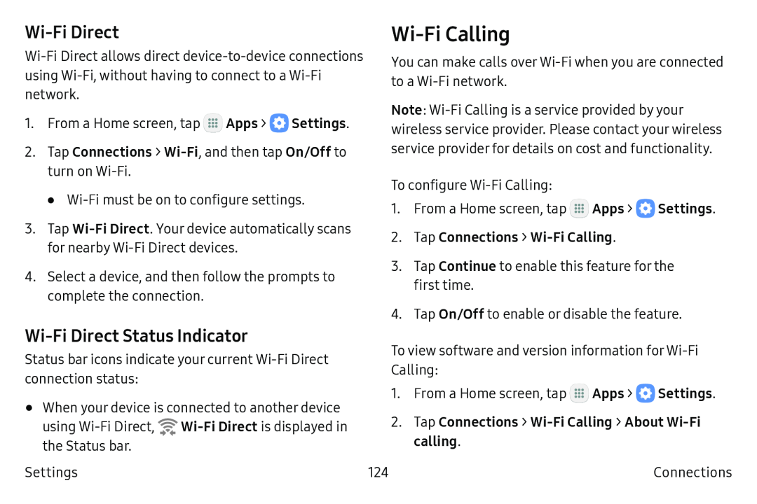 Wi-FiDirect Status Indicator Galaxy S6 Active AT&T