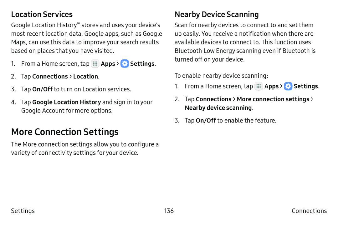 Location Services Nearby Device Scanning