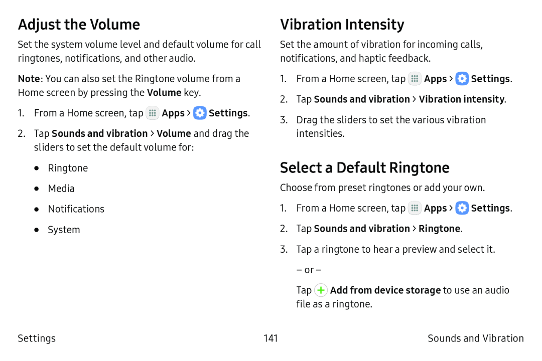 Select a Default Ringtone Galaxy S6 Active AT&T