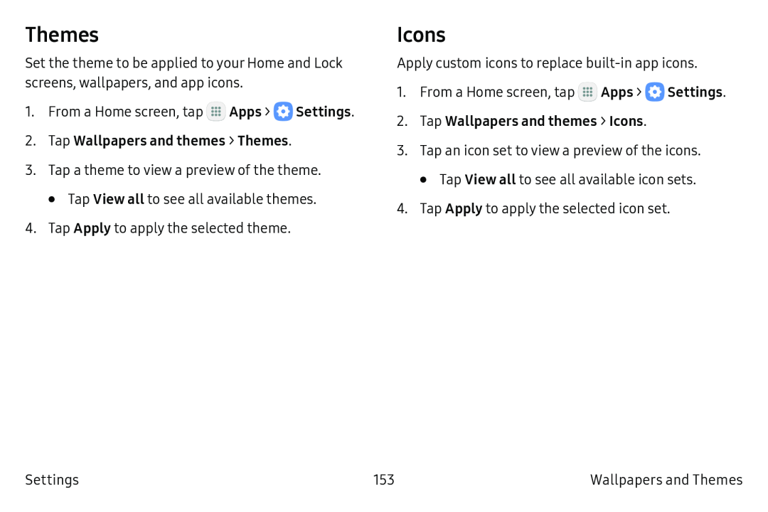 Icons Galaxy S6 Active AT&T