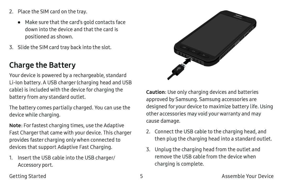 Charge the Battery Galaxy S6 Active AT&T