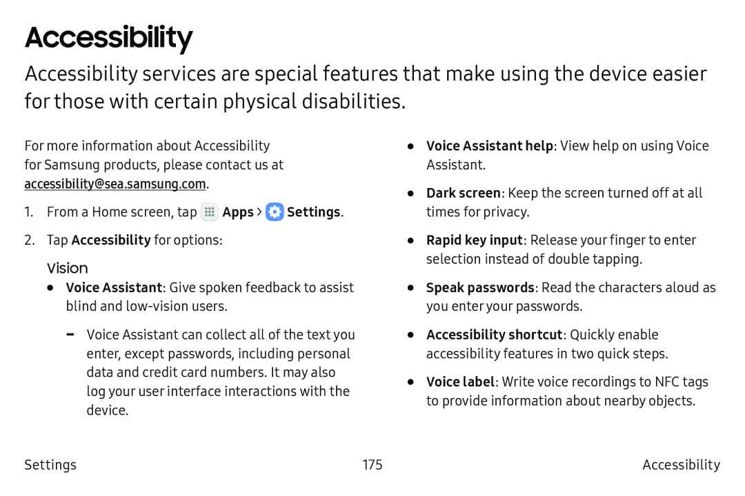 Accessibility Galaxy S6 Active AT&T