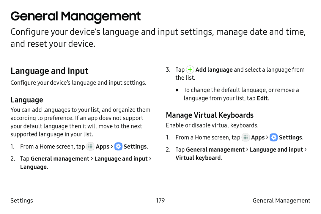 Language Galaxy S6 Active AT&T