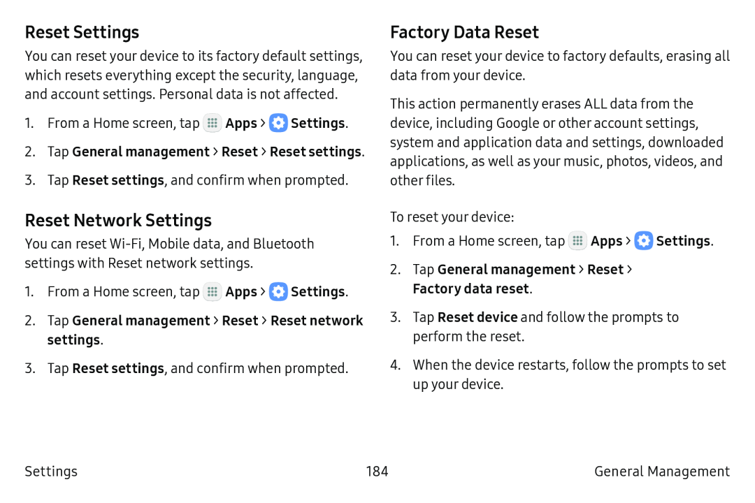 Reset Network Settings Galaxy S6 Active AT&T