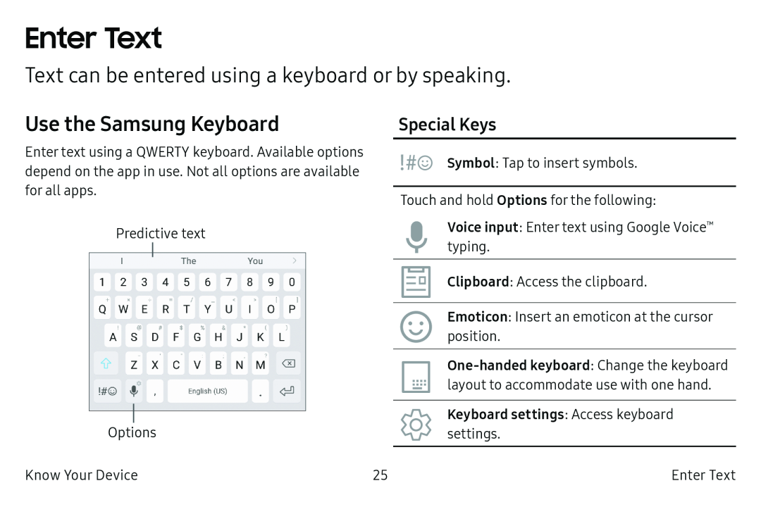 Use the Samsung Keyboard Galaxy S6 Active AT&T