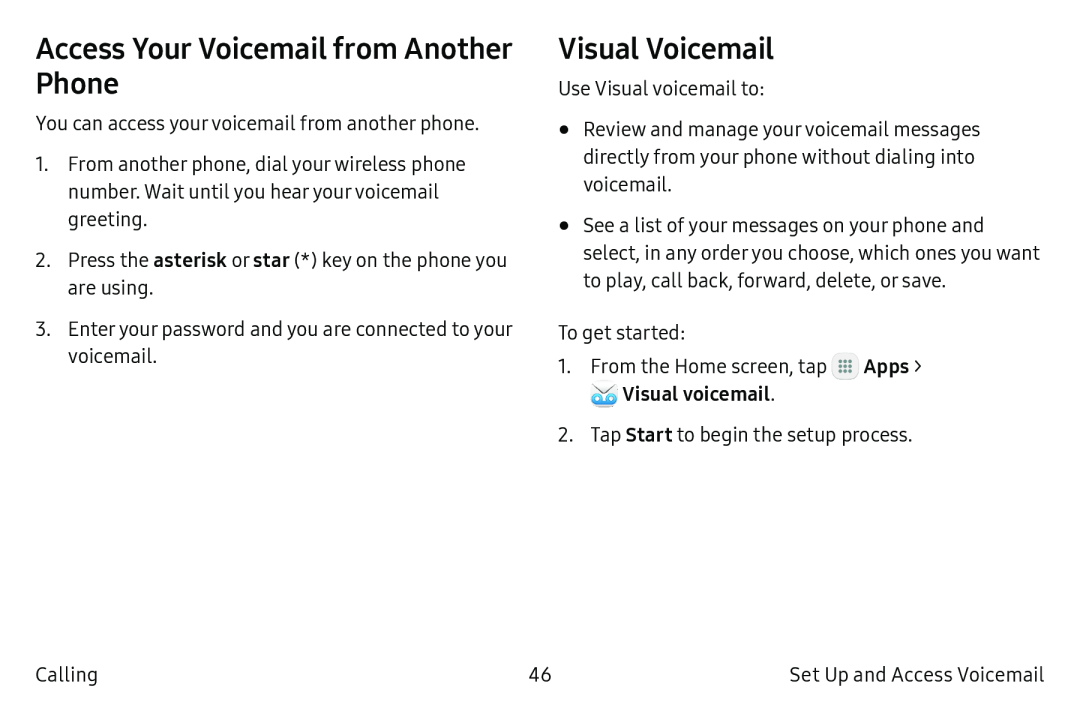 Visual Voicemail Galaxy S6 Active AT&T