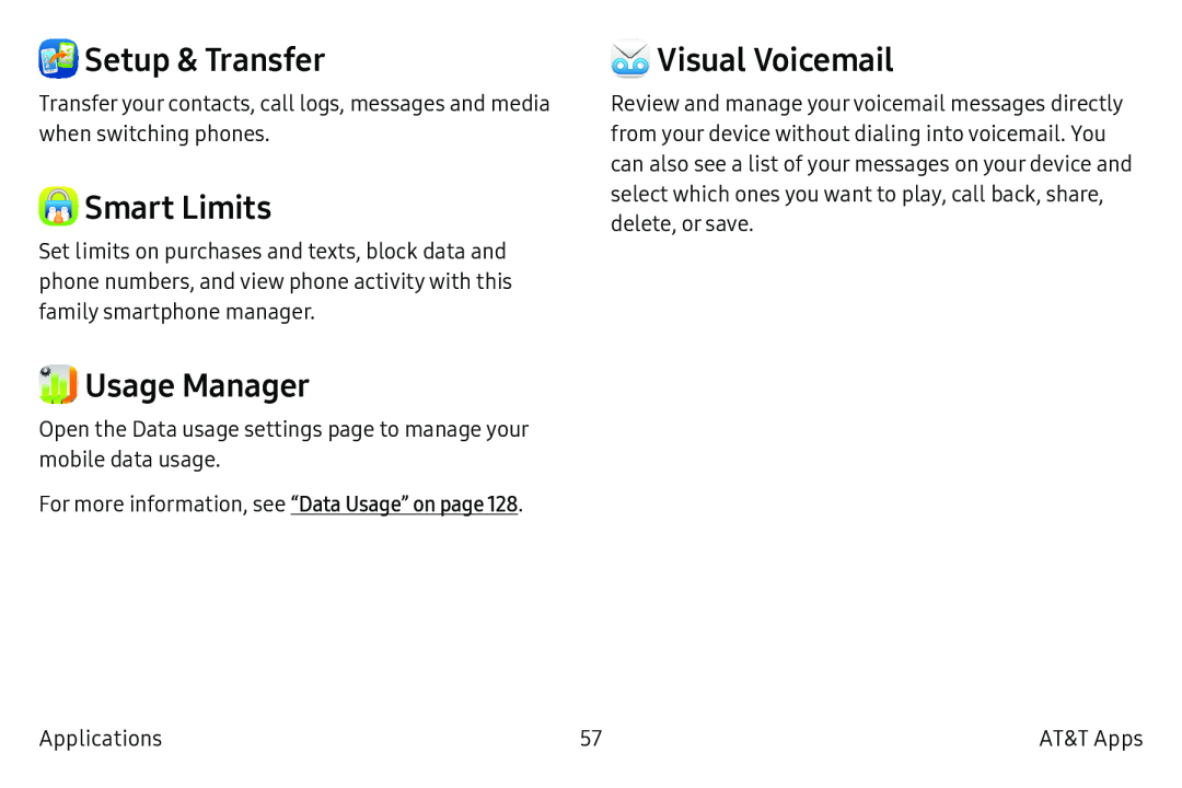 Setup & Transfer Smart Limits