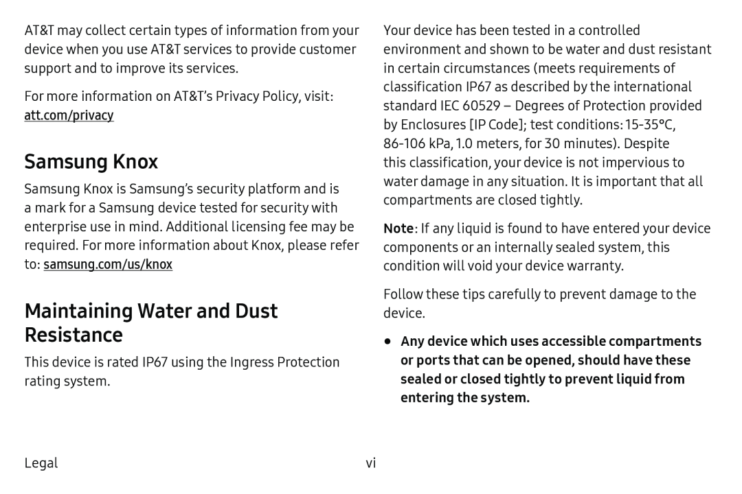 Maintaining Water and Dust Resistance Galaxy S6 Active AT&T