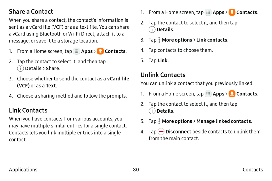 Unlink Contacts Galaxy S6 Active AT&T