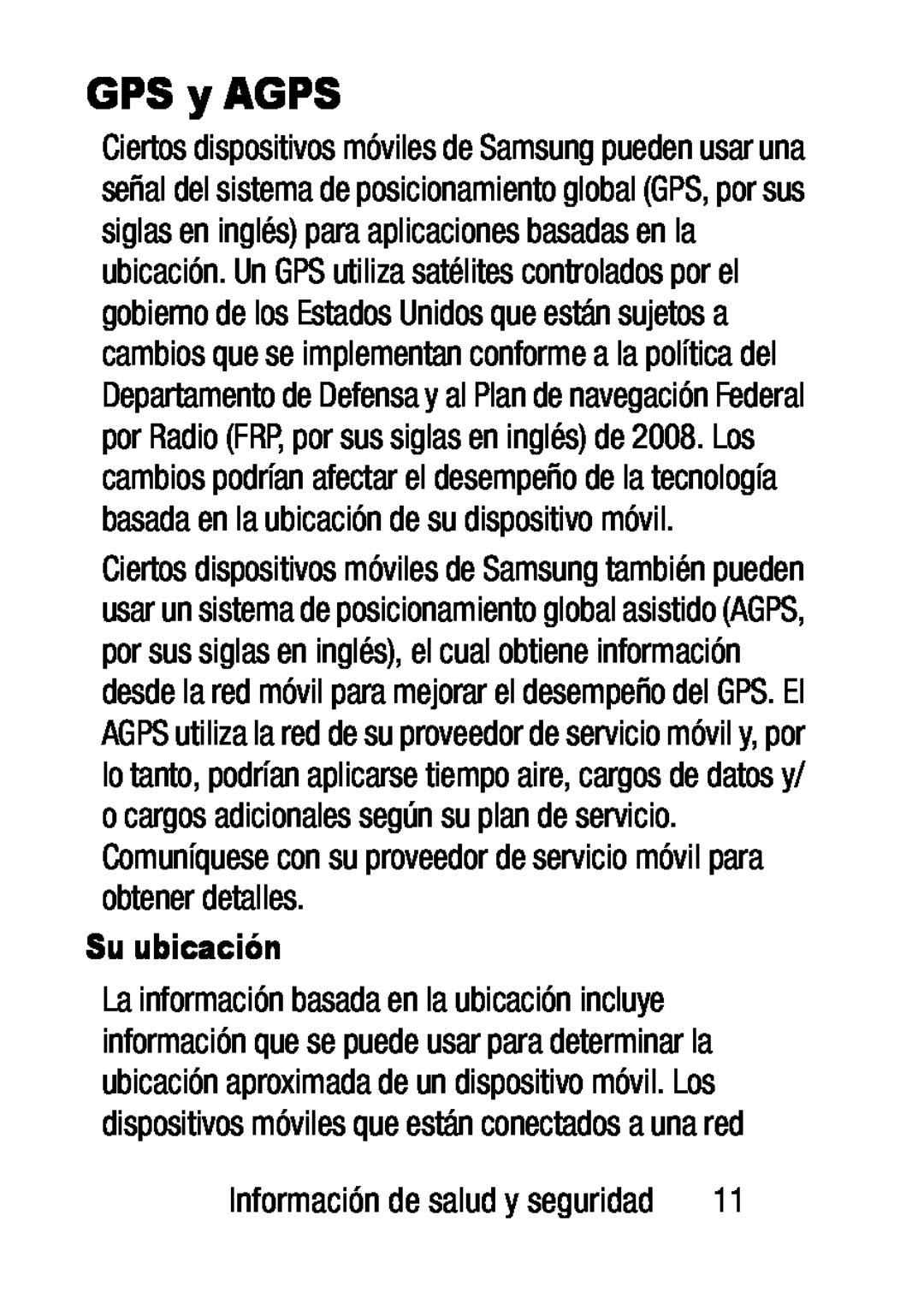 Su ubicación GPS y AGPS