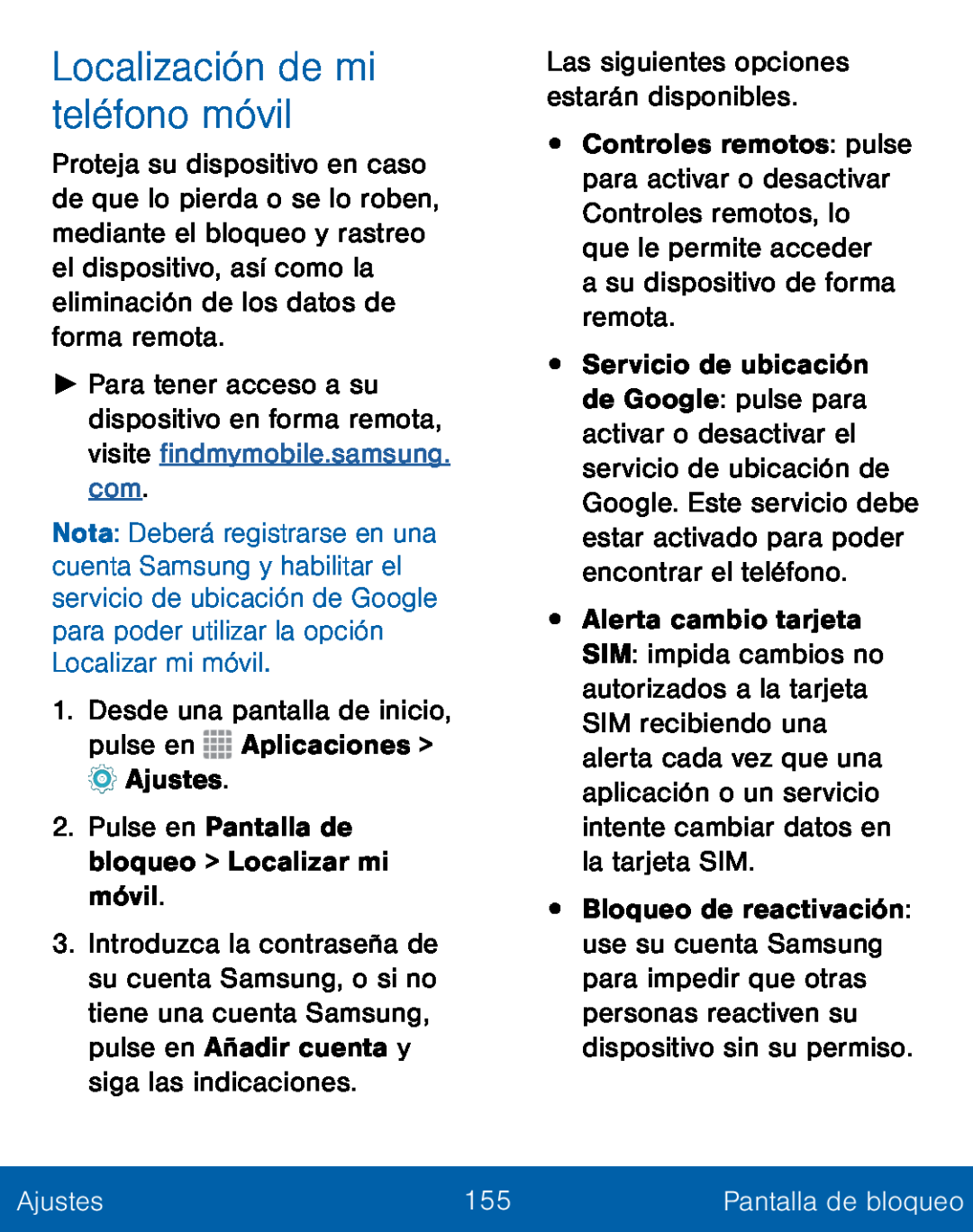 Localización de mi teléfono móvil Galaxy S5 TracFone