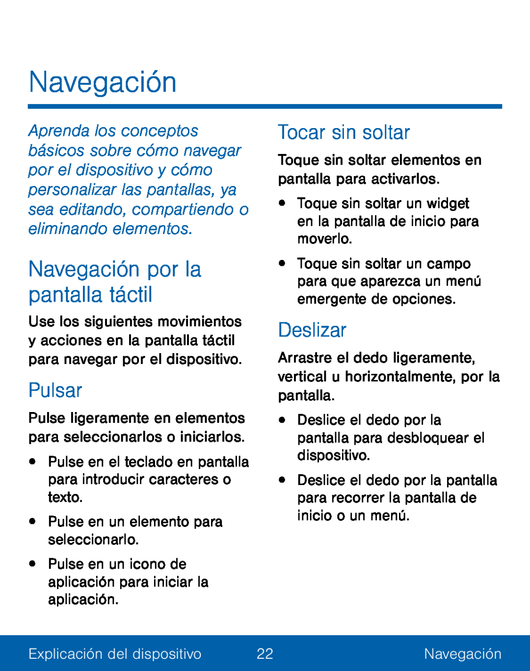 Navegación Galaxy S5 TracFone