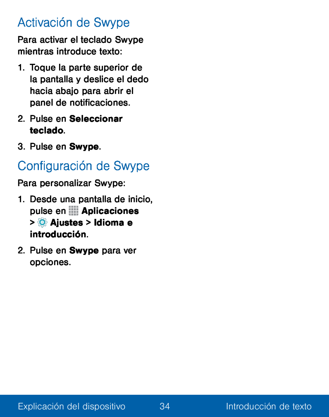 Activación de Swype Galaxy S5 TracFone