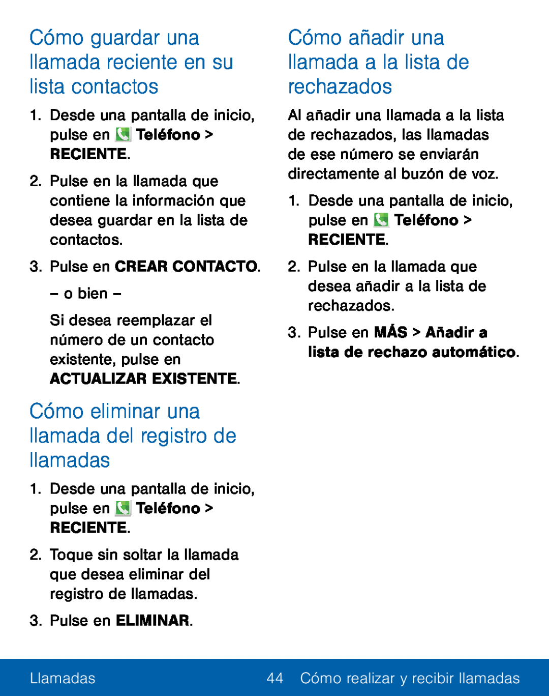 Cómo guardar una llamada reciente en su lista contactos Cómo eliminar una llamada del registro de llamadas