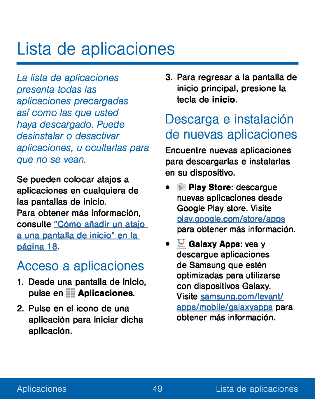 Acceso a aplicaciones Galaxy S5 TracFone