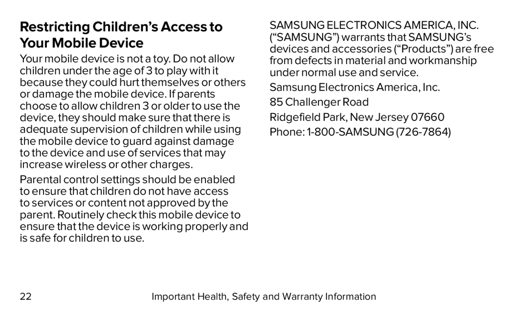 Restricting Children’s Access to Your Mobile Device Galaxy S5 Virgin Mobile