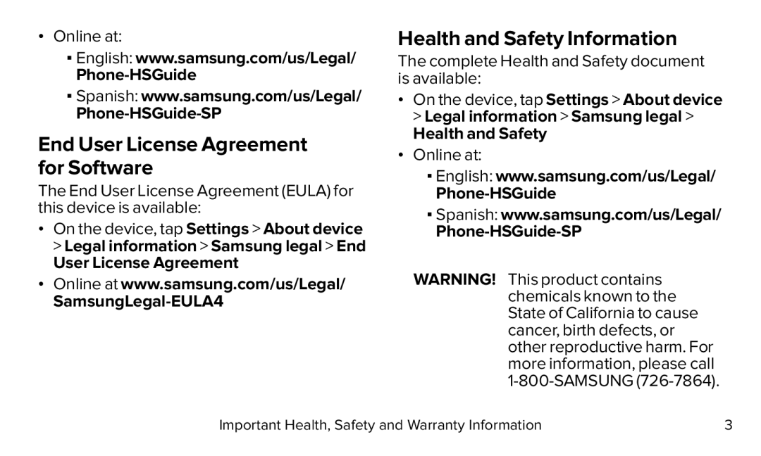 End User License Agreement for Software Galaxy S5 Virgin Mobile