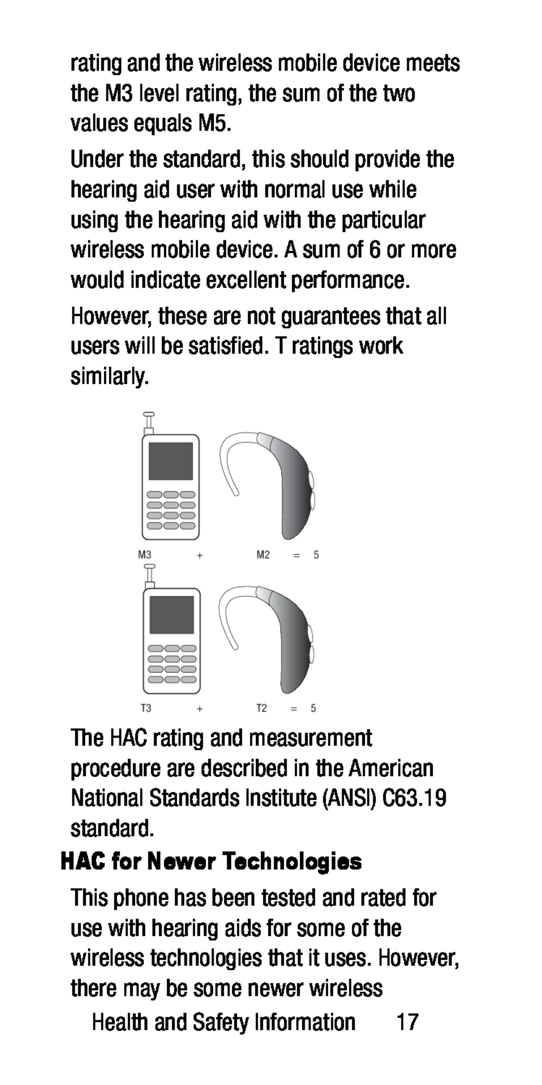 HAC for Newer Technologies