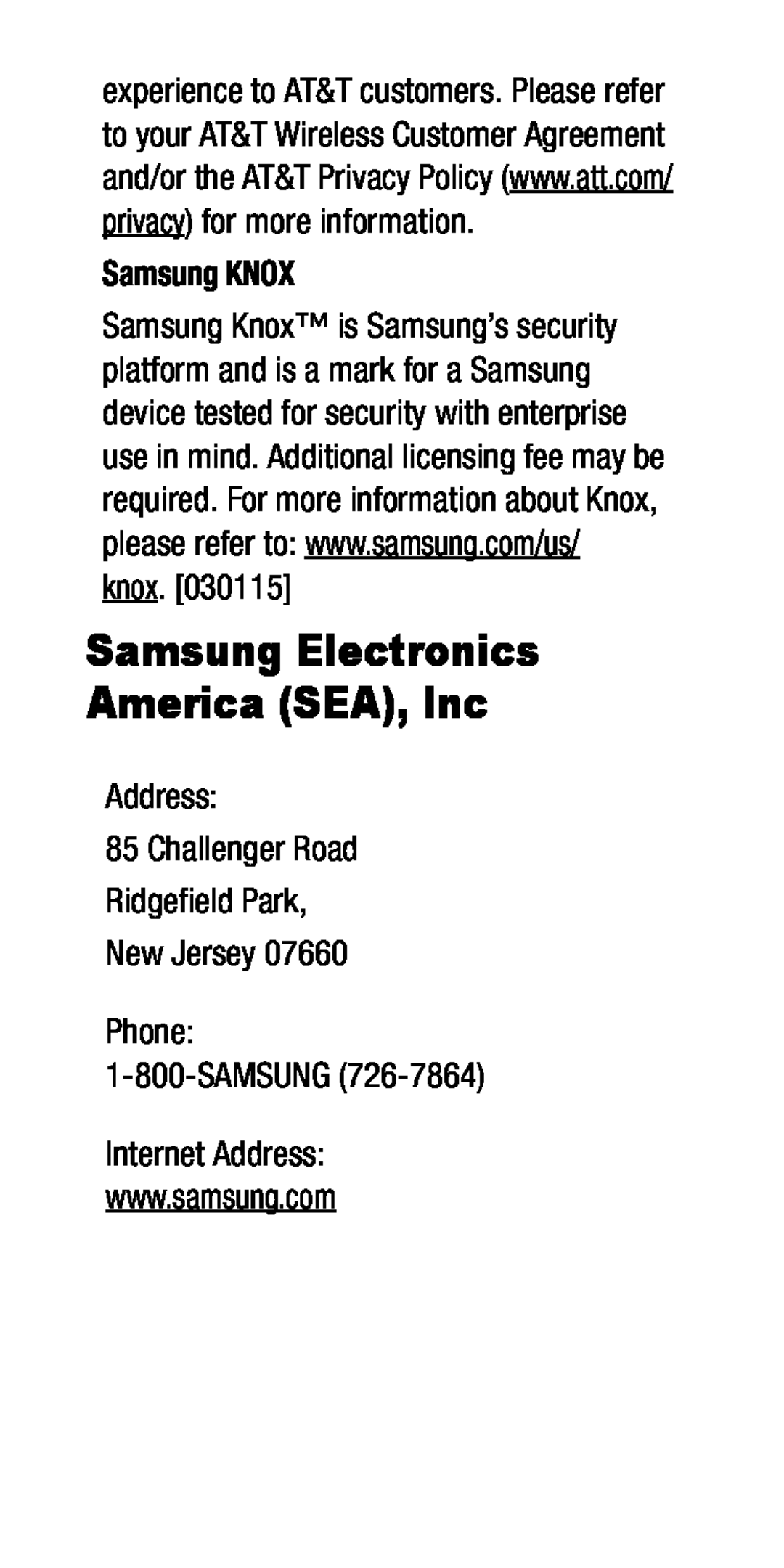 Address: Galaxy S5 Mini AT&T