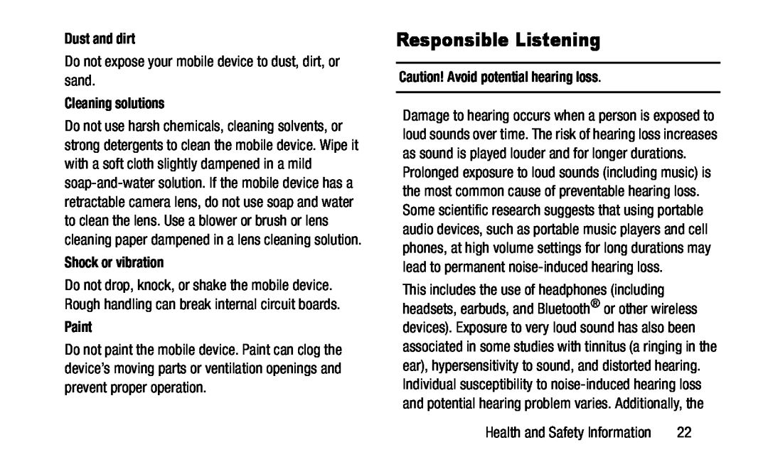 Responsible Listening Galaxy S4 AT&T