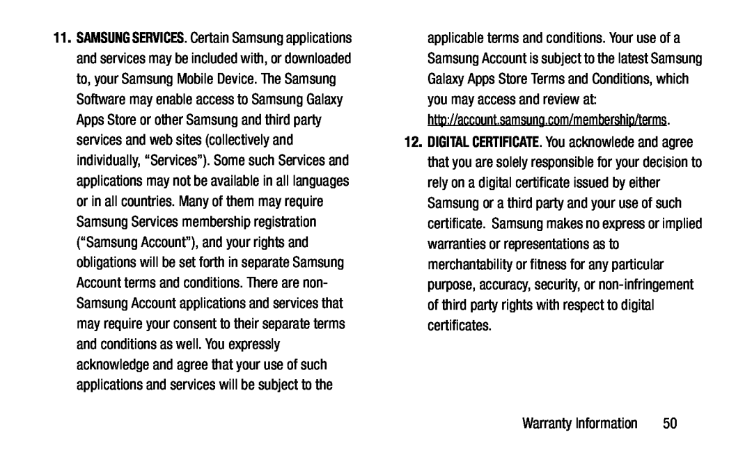 DIGITAL CERTIFICATE Galaxy S4 AT&T