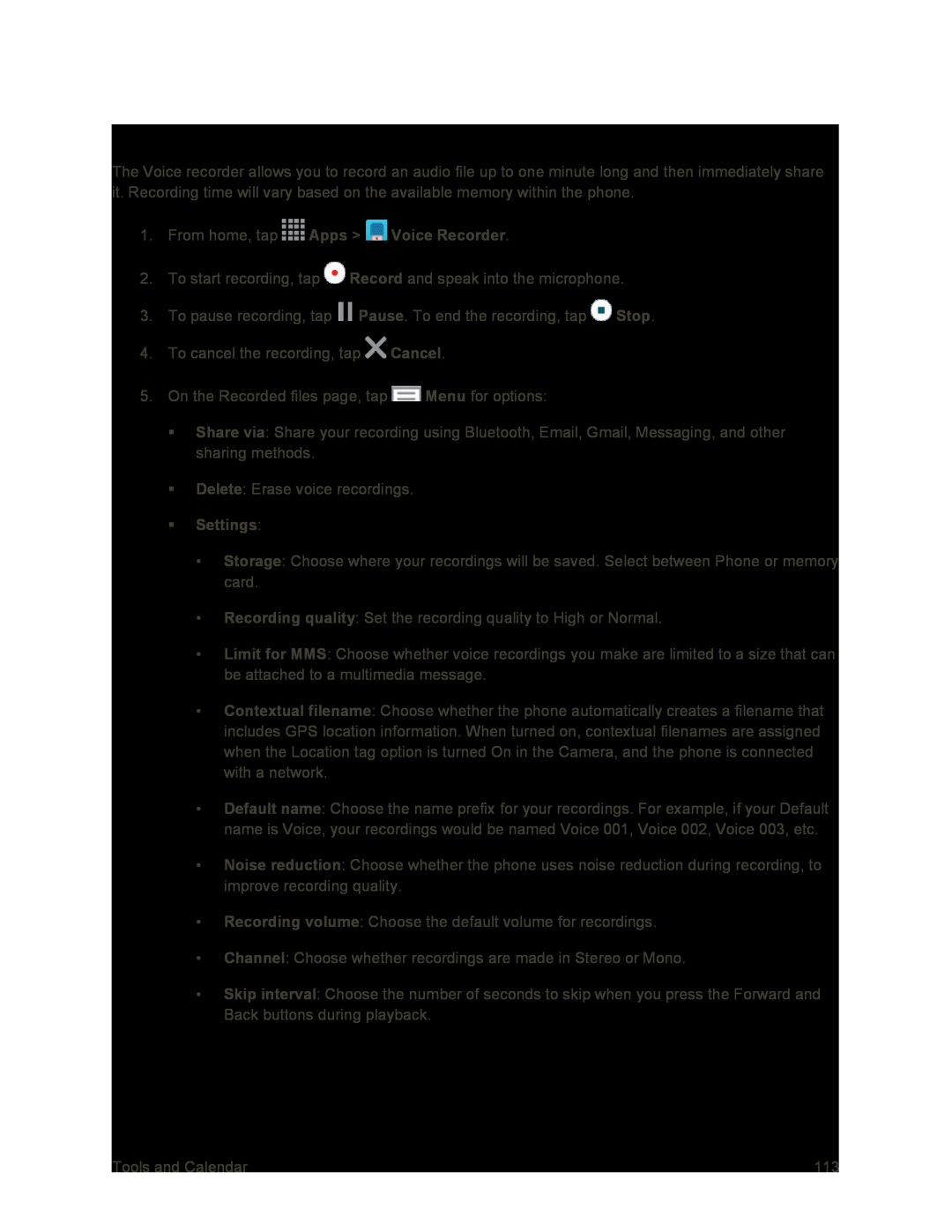 Voice Recorder Galaxy S4 Sprint