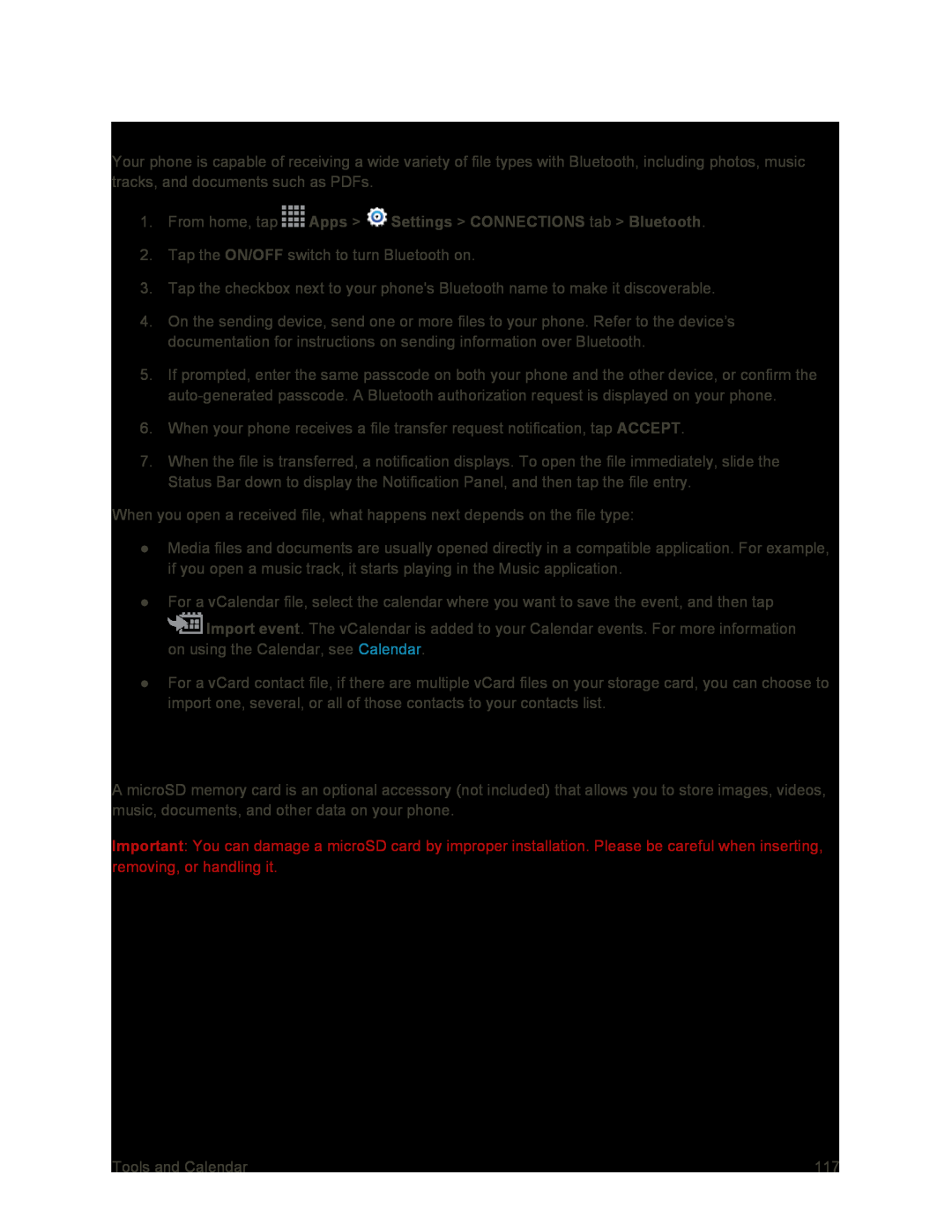 Receive Information Using Bluetooth Galaxy S4 Sprint