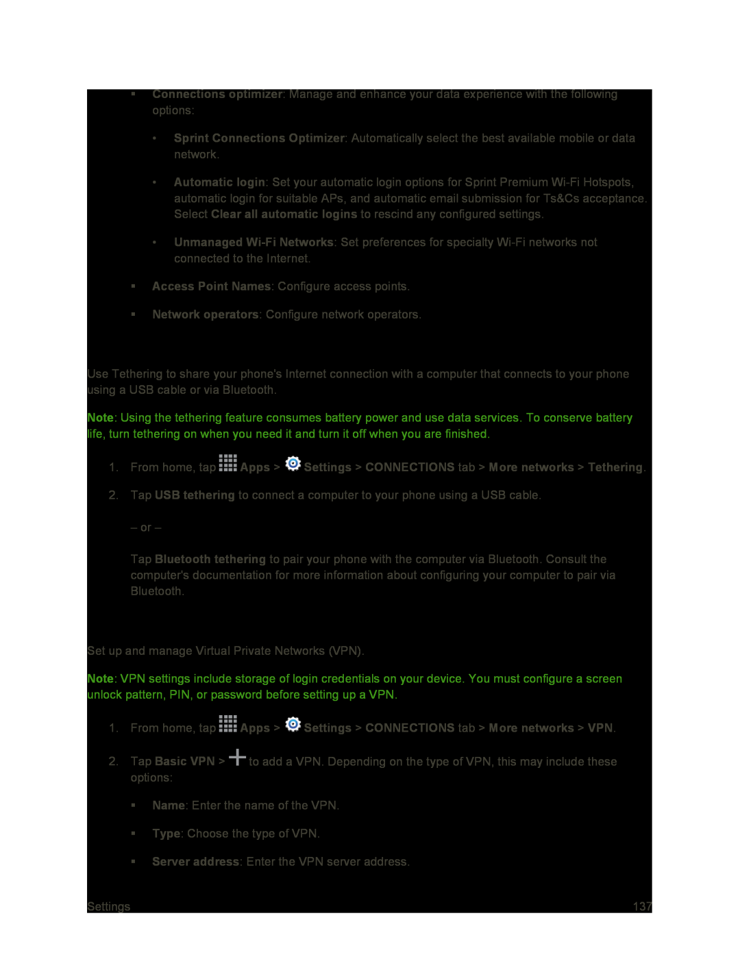 Tethering Galaxy S4 Sprint