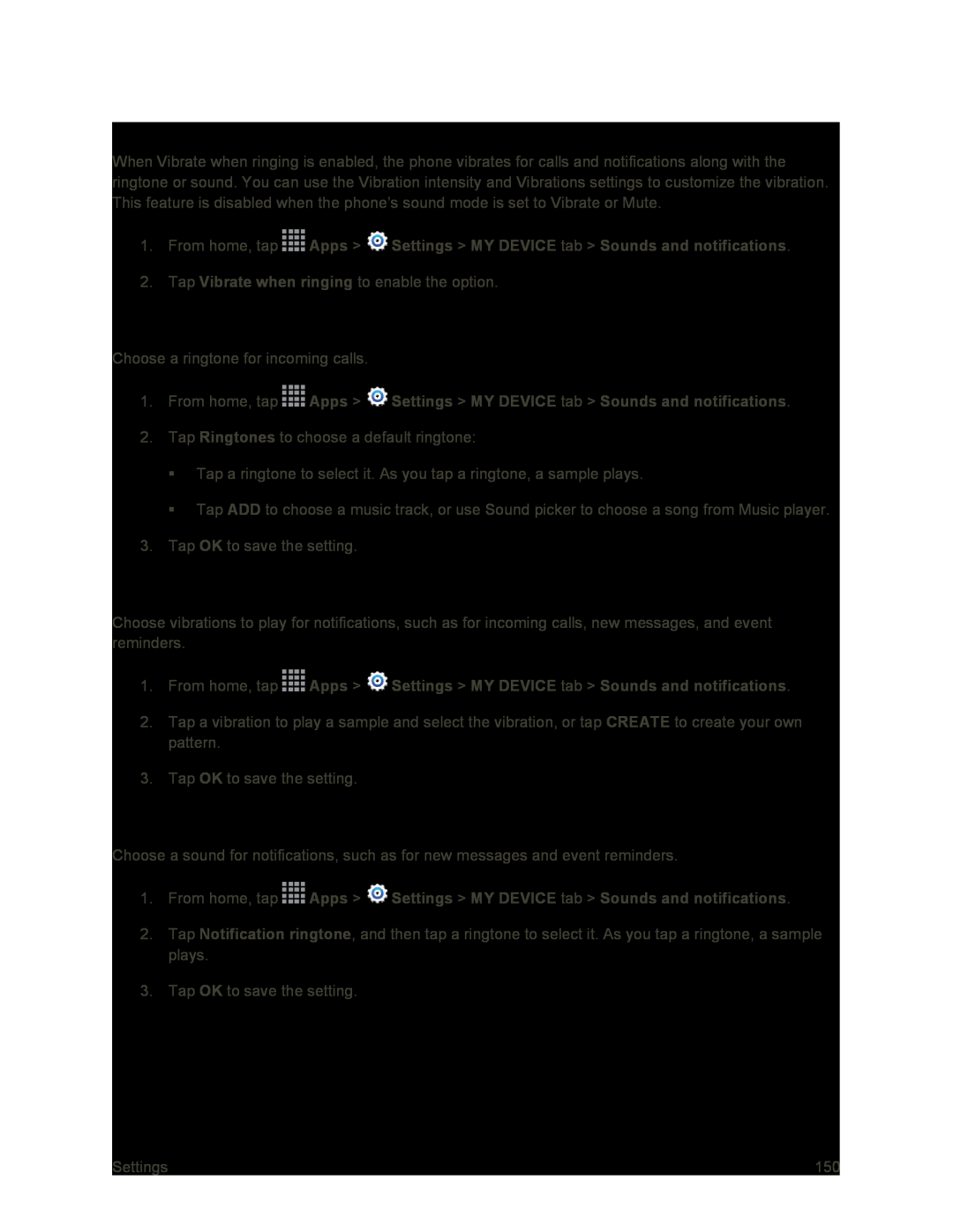 Vibrations Galaxy S4 Sprint