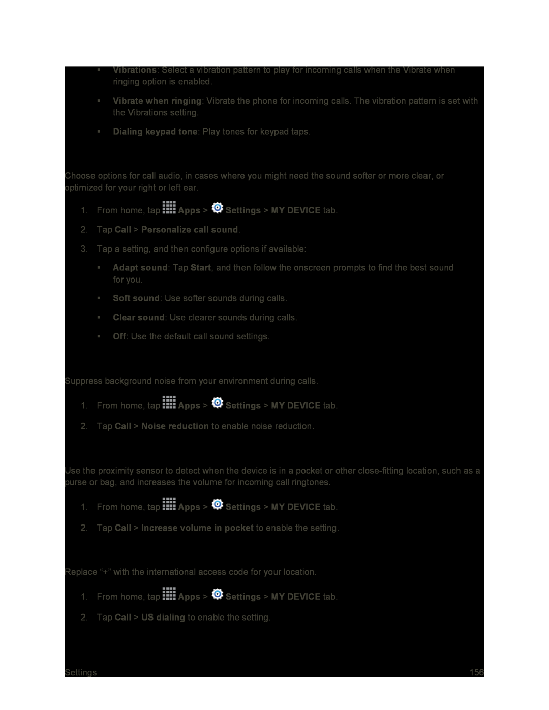 Personalize Call Sound Noise Reduction