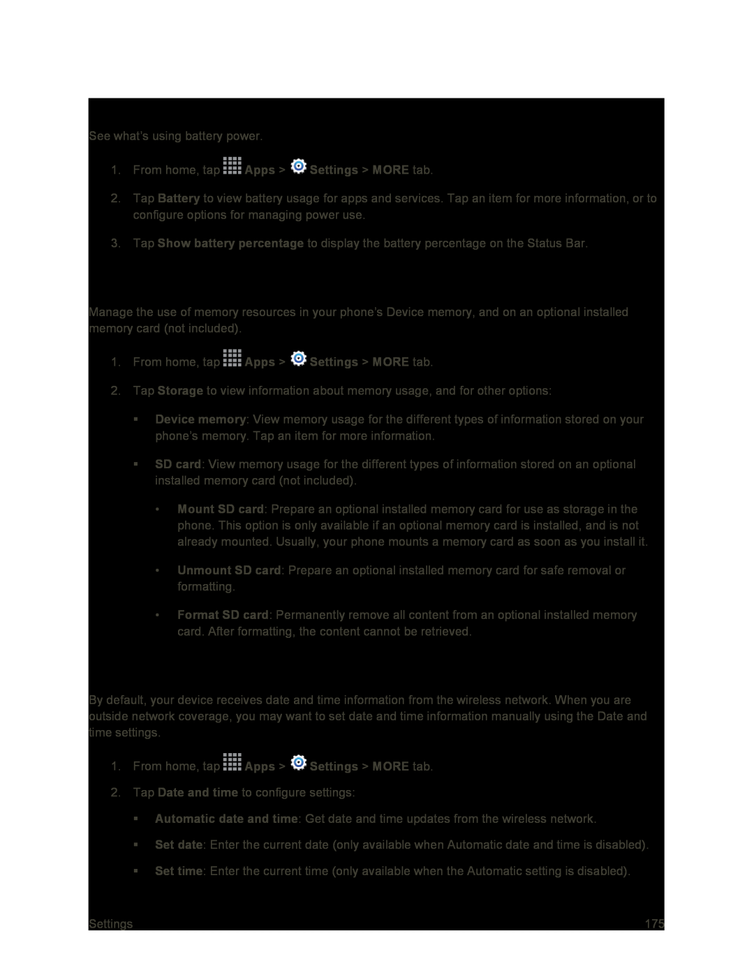 Battery Settings Galaxy S4 Sprint