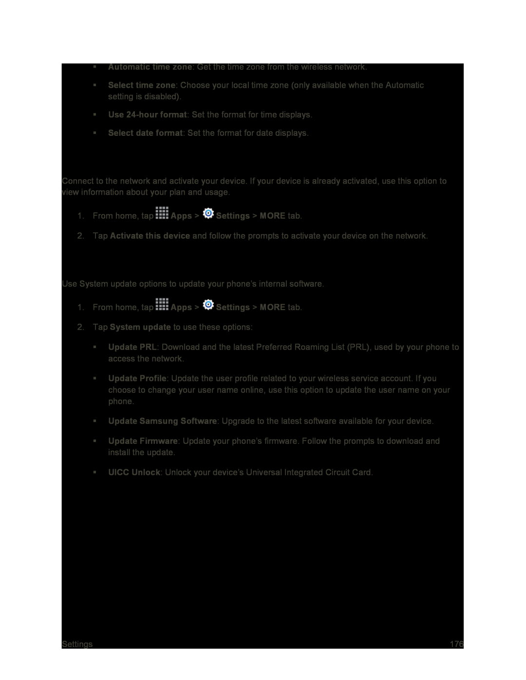 System Update Settings Galaxy S4 Sprint