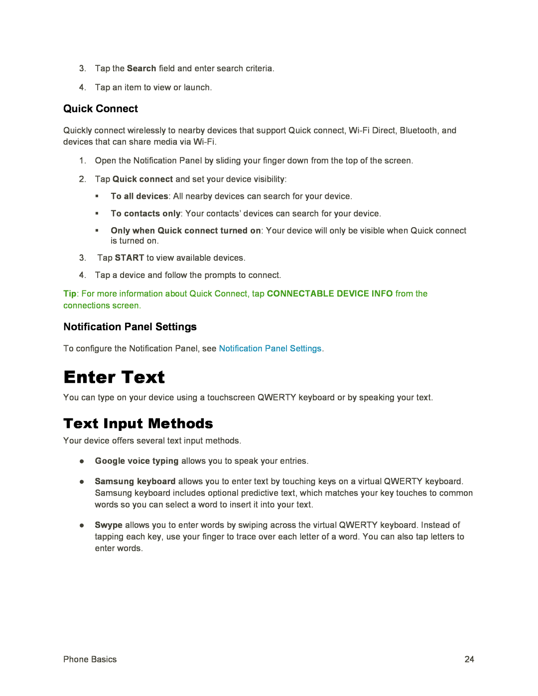 Text Input Methods Galaxy S4 Sprint