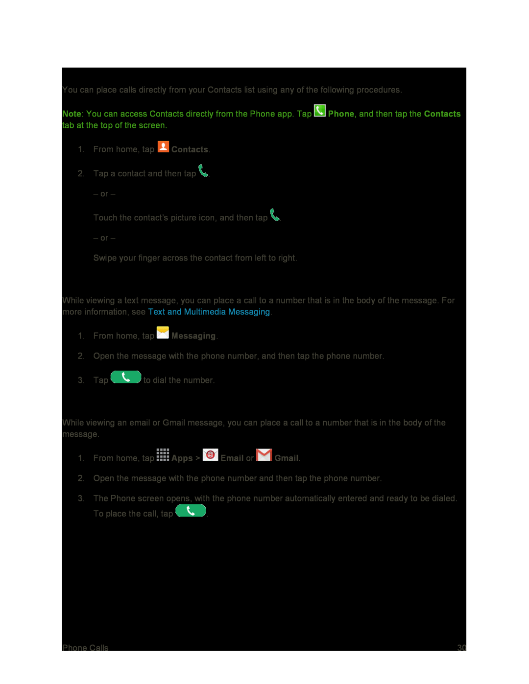 Call from Contacts Galaxy S4 Sprint