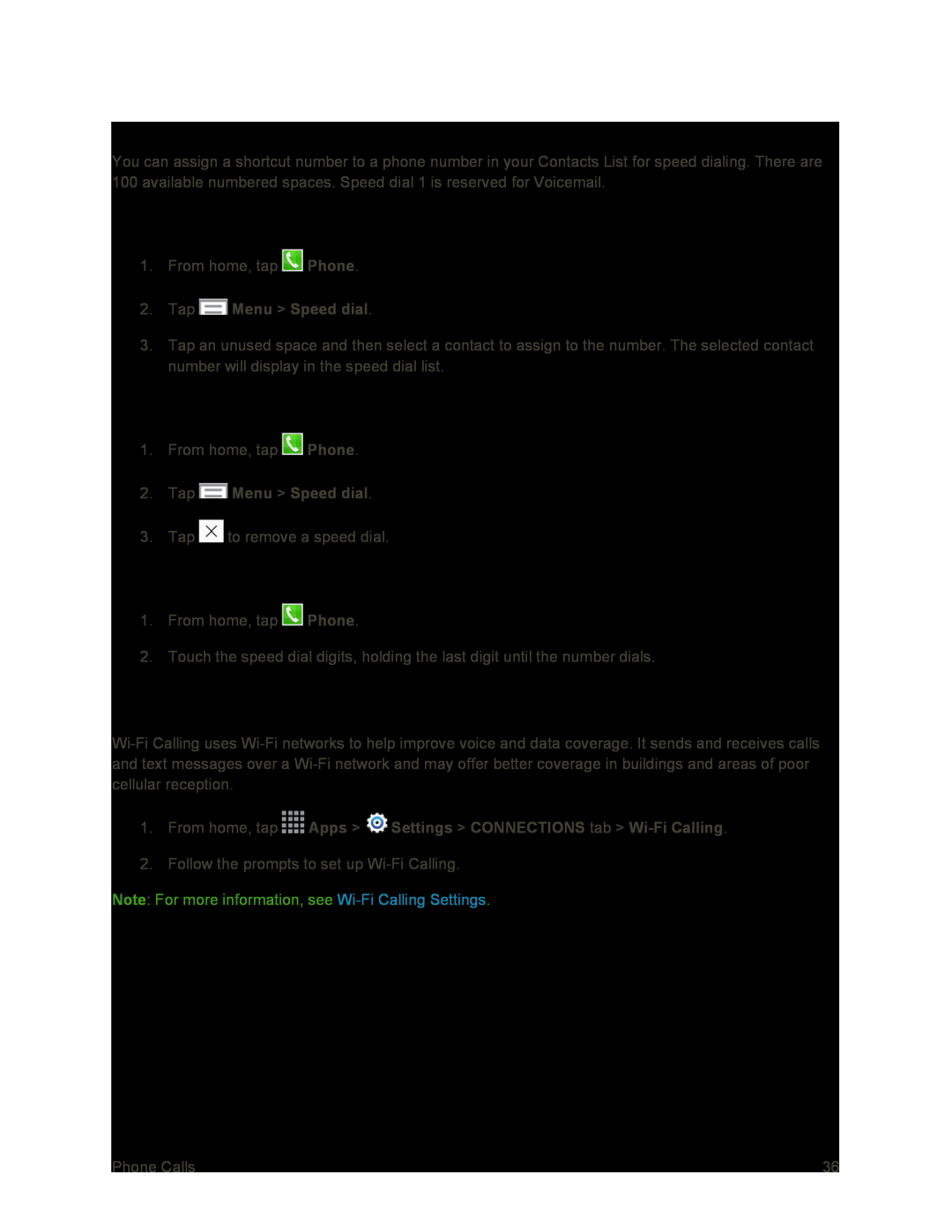 Speed Dials Galaxy S4 Sprint