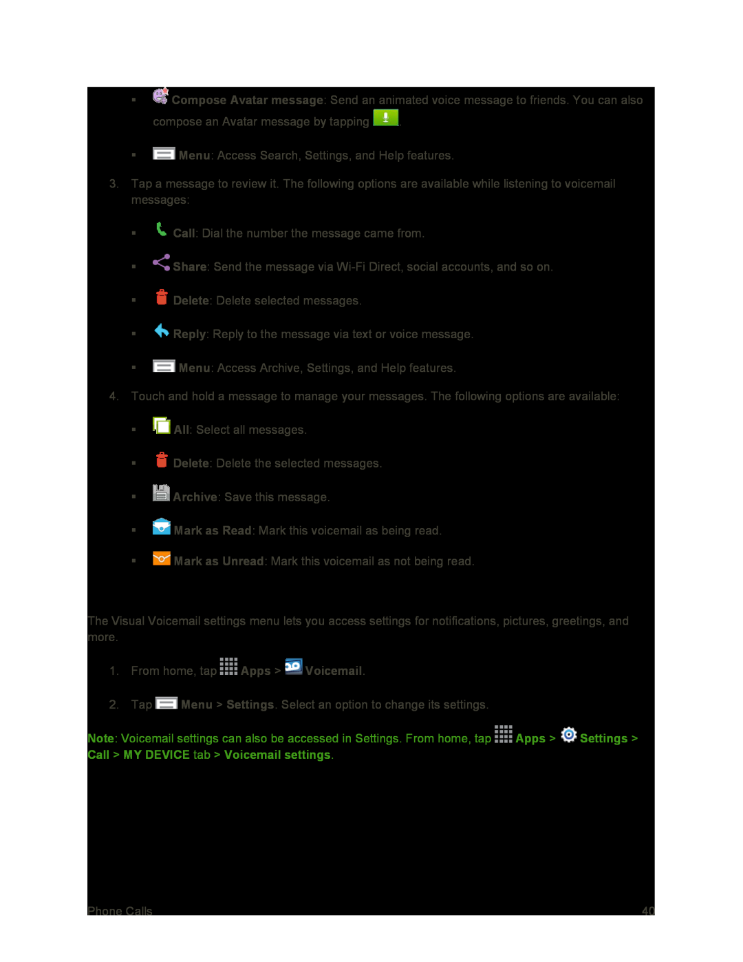 Configure Visual Voicemail Settings Galaxy S4 Sprint