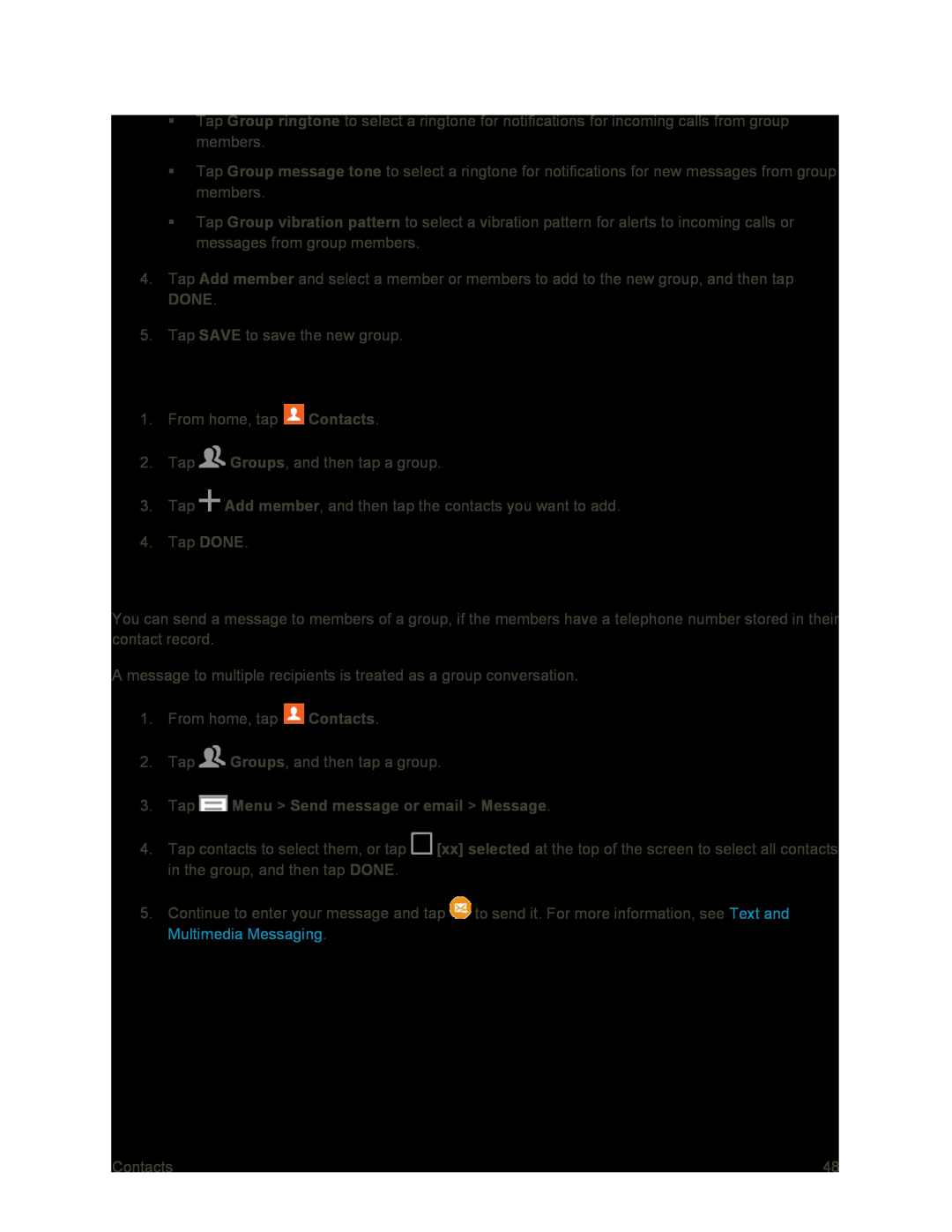 Add Contacts to a Group Galaxy S4 Sprint