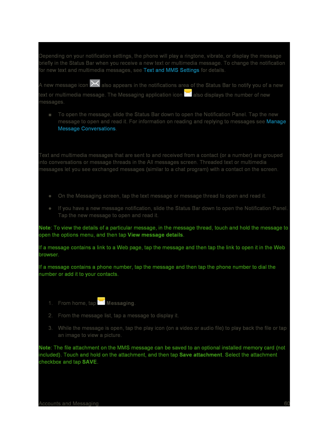 Manage Message Conversations Galaxy S4 Sprint