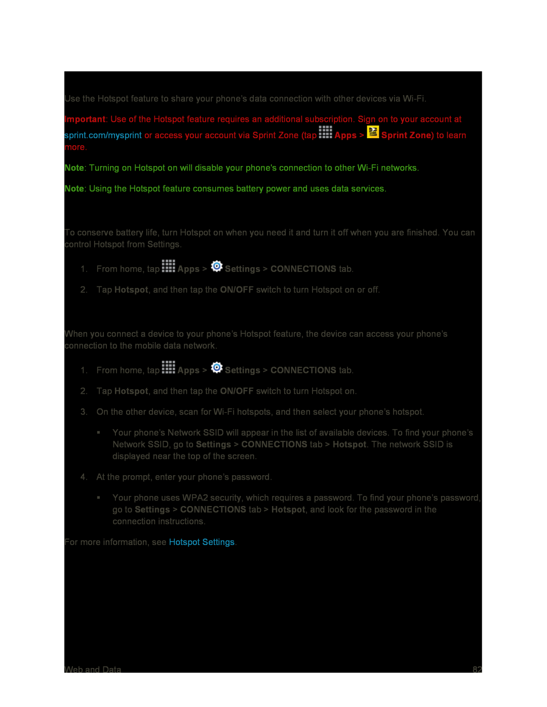 Turn Hotspot On or Off Galaxy S4 Sprint