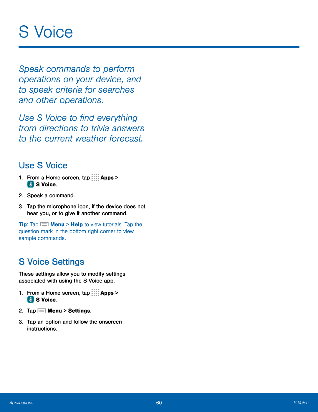 S Voice Settings Galaxy S4 Unlocked