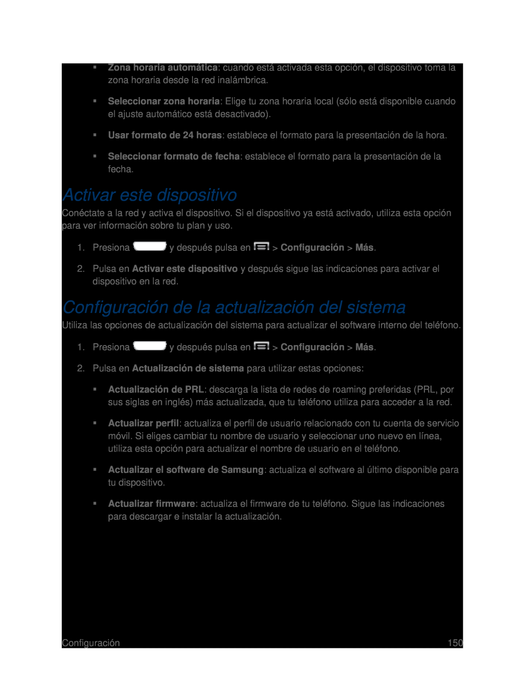 Configuración de la actualización del sistema Galaxy S III Boost Mobile