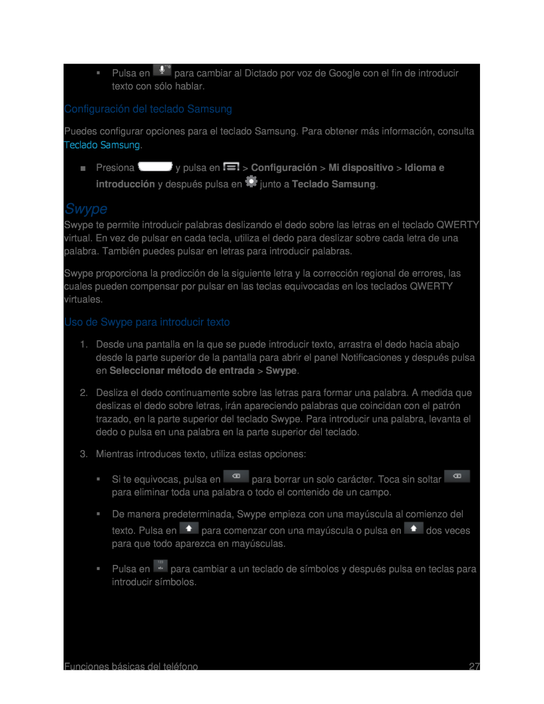 Configuración del teclado Samsung Galaxy S III Boost Mobile