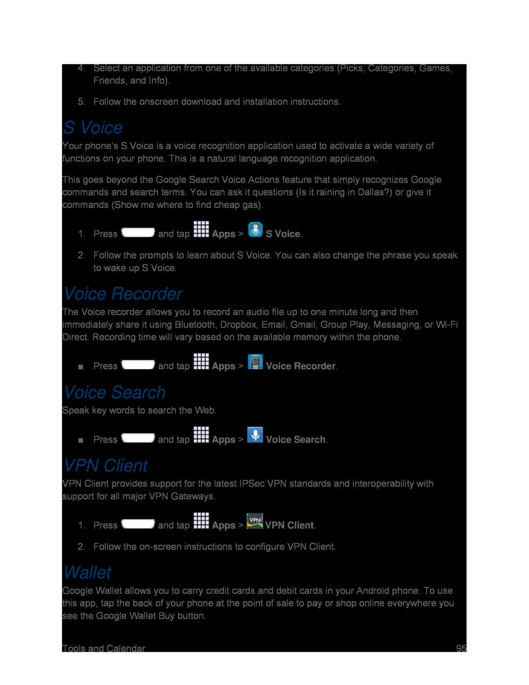 Voice Recorder Galaxy S III Sprint