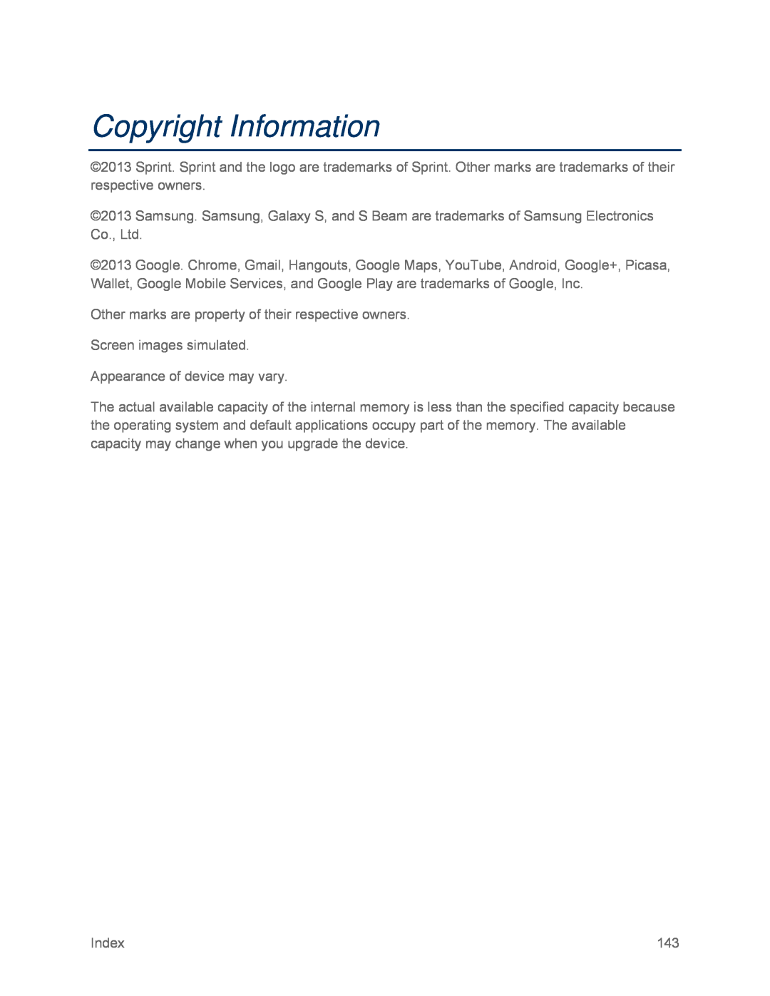 Copyright Information