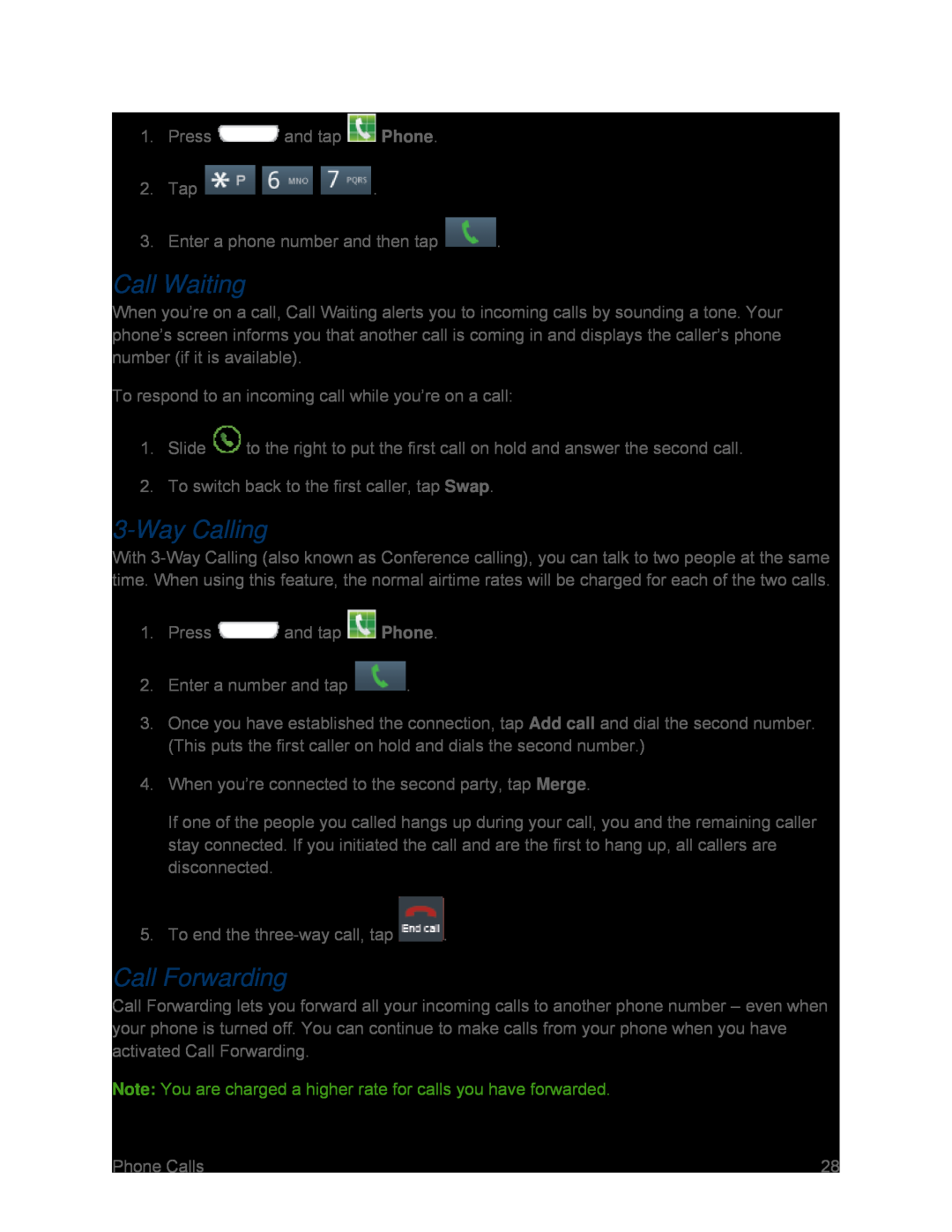 3-WayCalling Galaxy S III Sprint