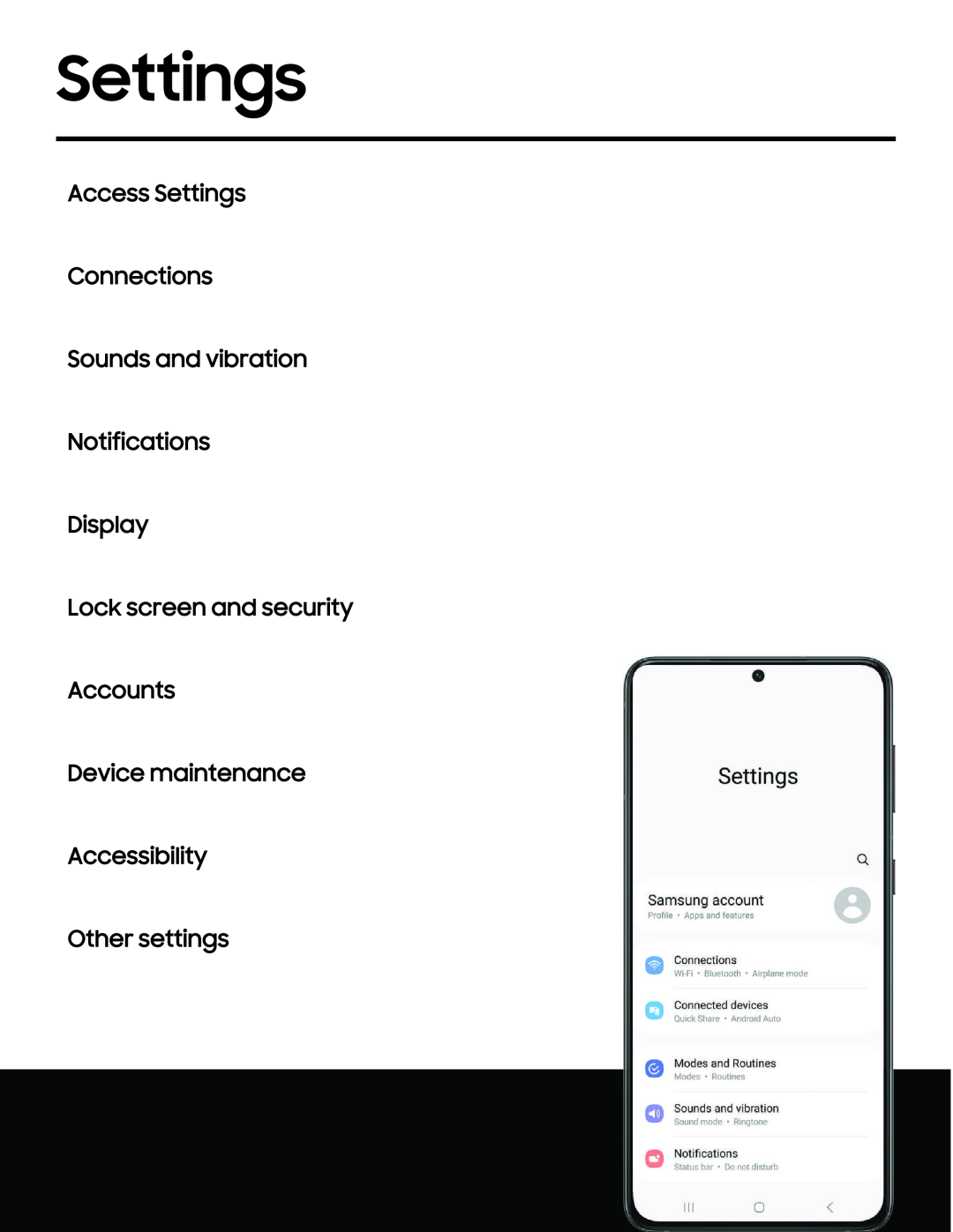 Settings Galaxy S21 Ultra 5G AT&T