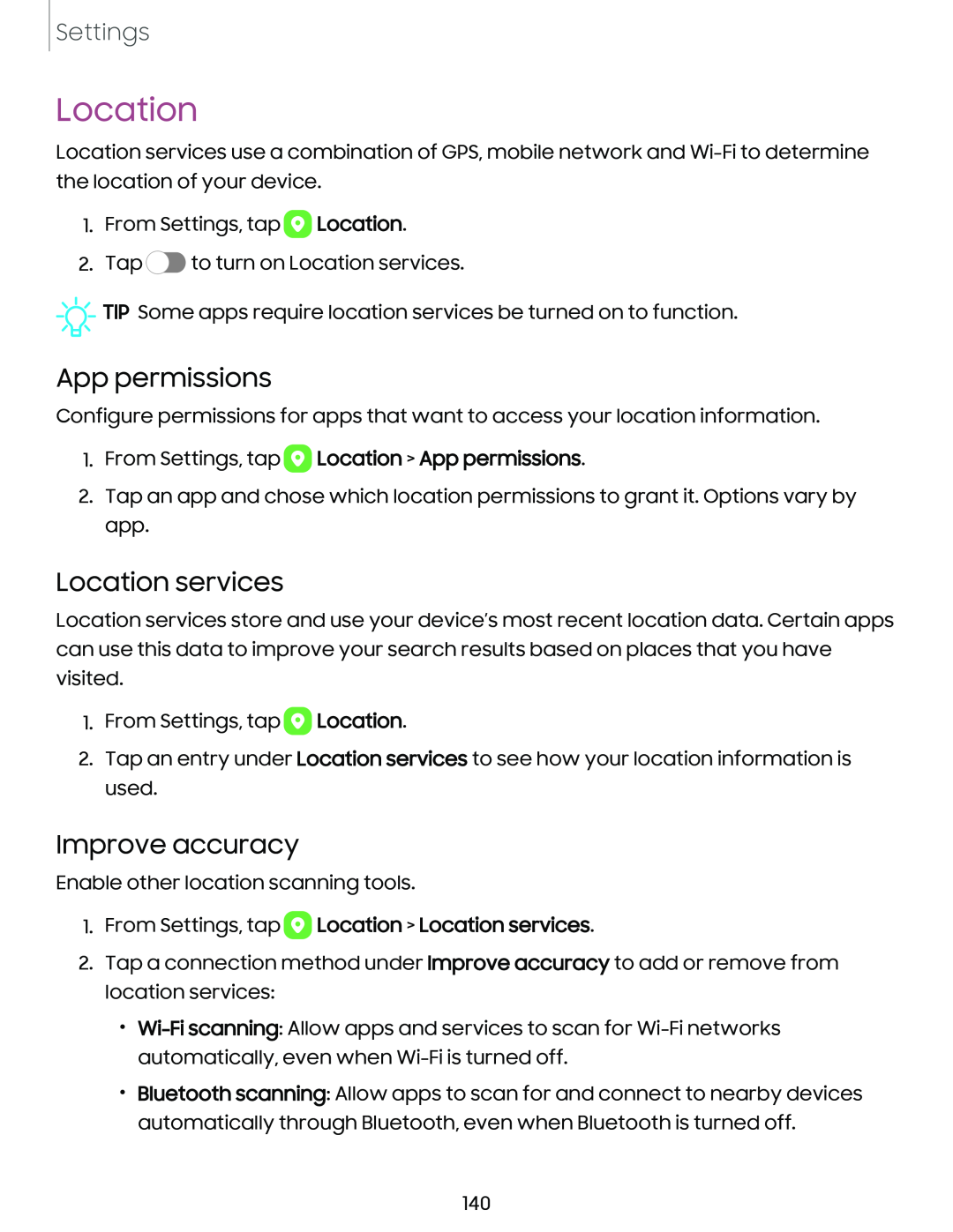 App permissions Galaxy S21 Ultra 5G AT&T