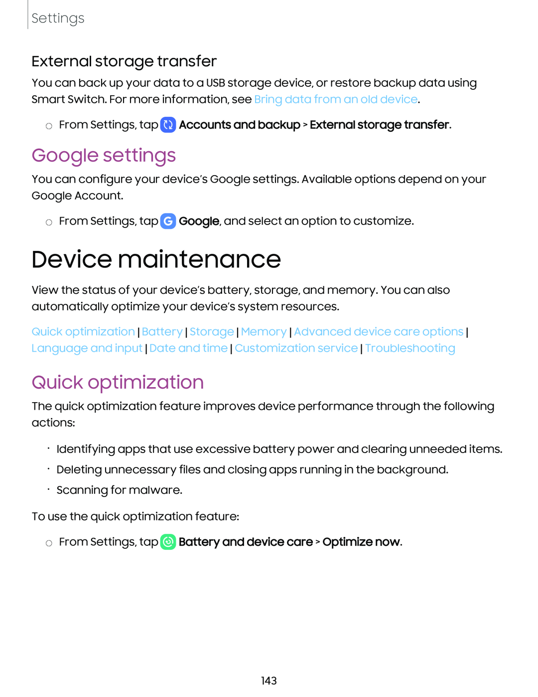 Google settings Galaxy S21 Ultra 5G AT&T