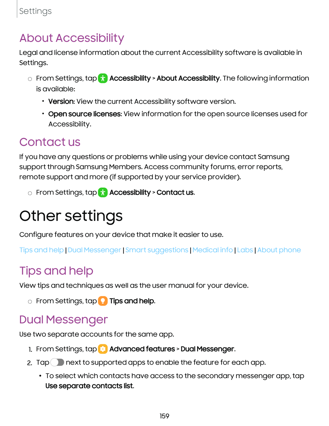 About Accessibility Galaxy S21 Ultra 5G AT&T